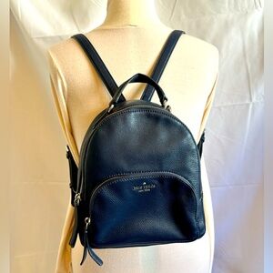 KATE ♠️ SPADE pebbled leather backpack NAVY